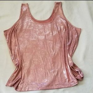 Roamans Metallic Rose Gold Top